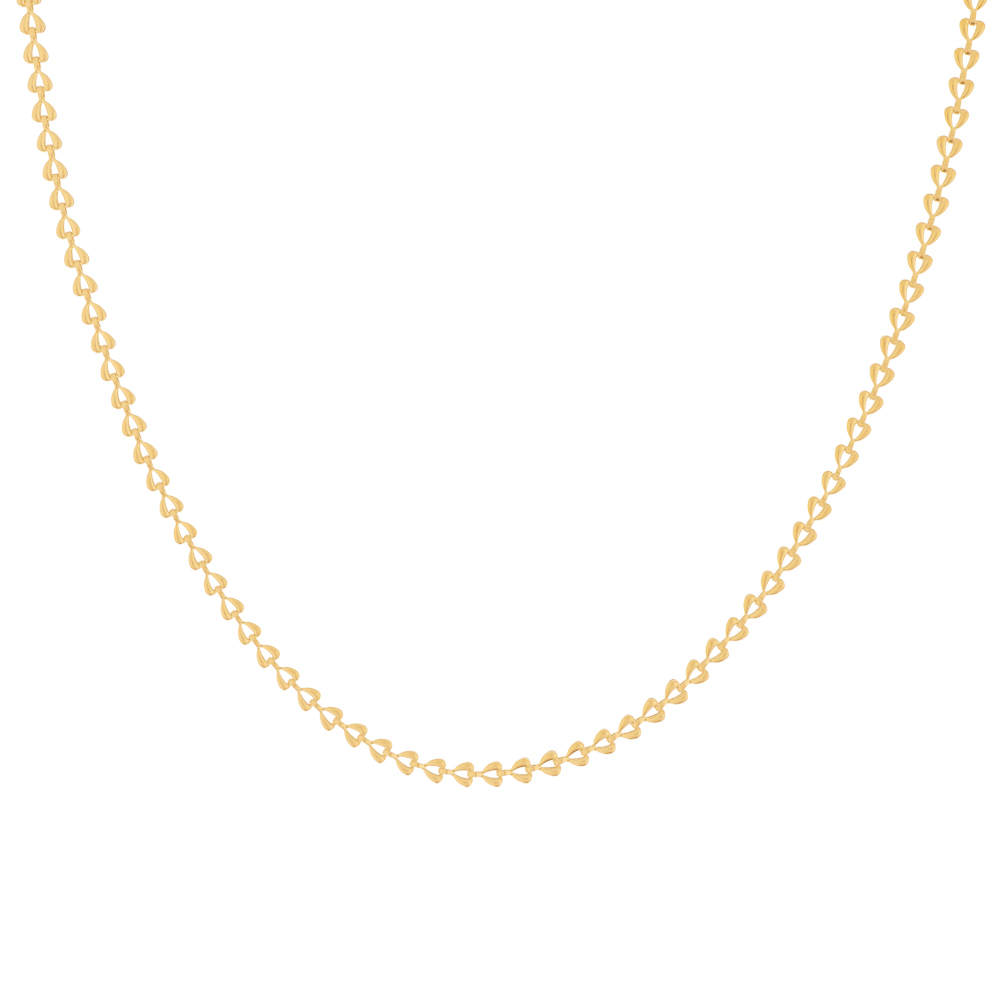 Necklace connected hearts