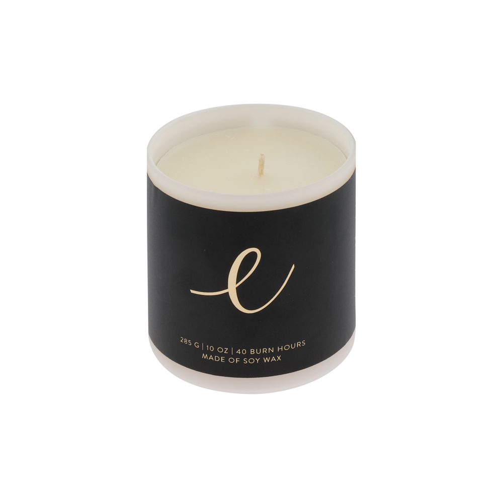 Geurkaars met sieraad wit potje klein Geurkaars met sieraad wit potje klein