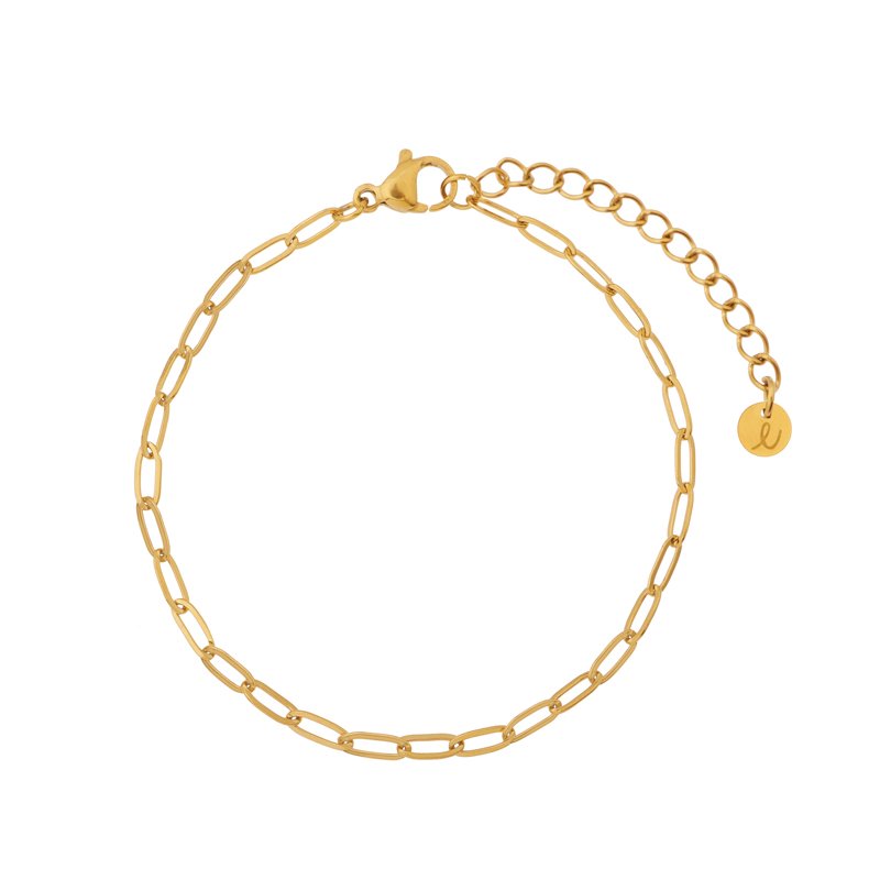 Armband basic schakels goud Armband basic schakels goud