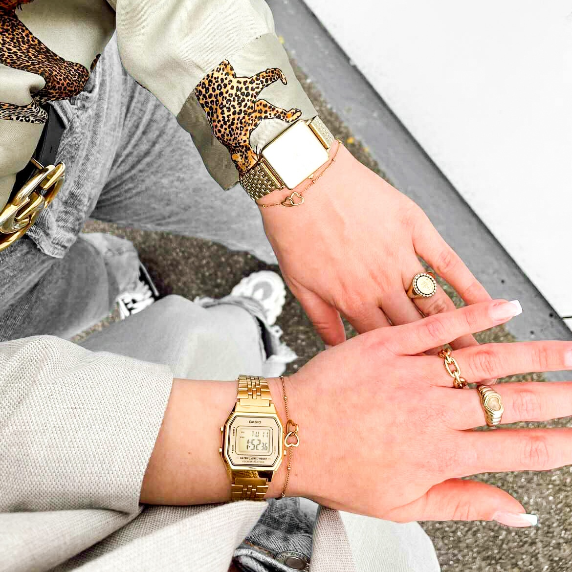 Armbanden set om te delen - forever connected - hartjes Armbanden set om te delen - forever connected - hartjes