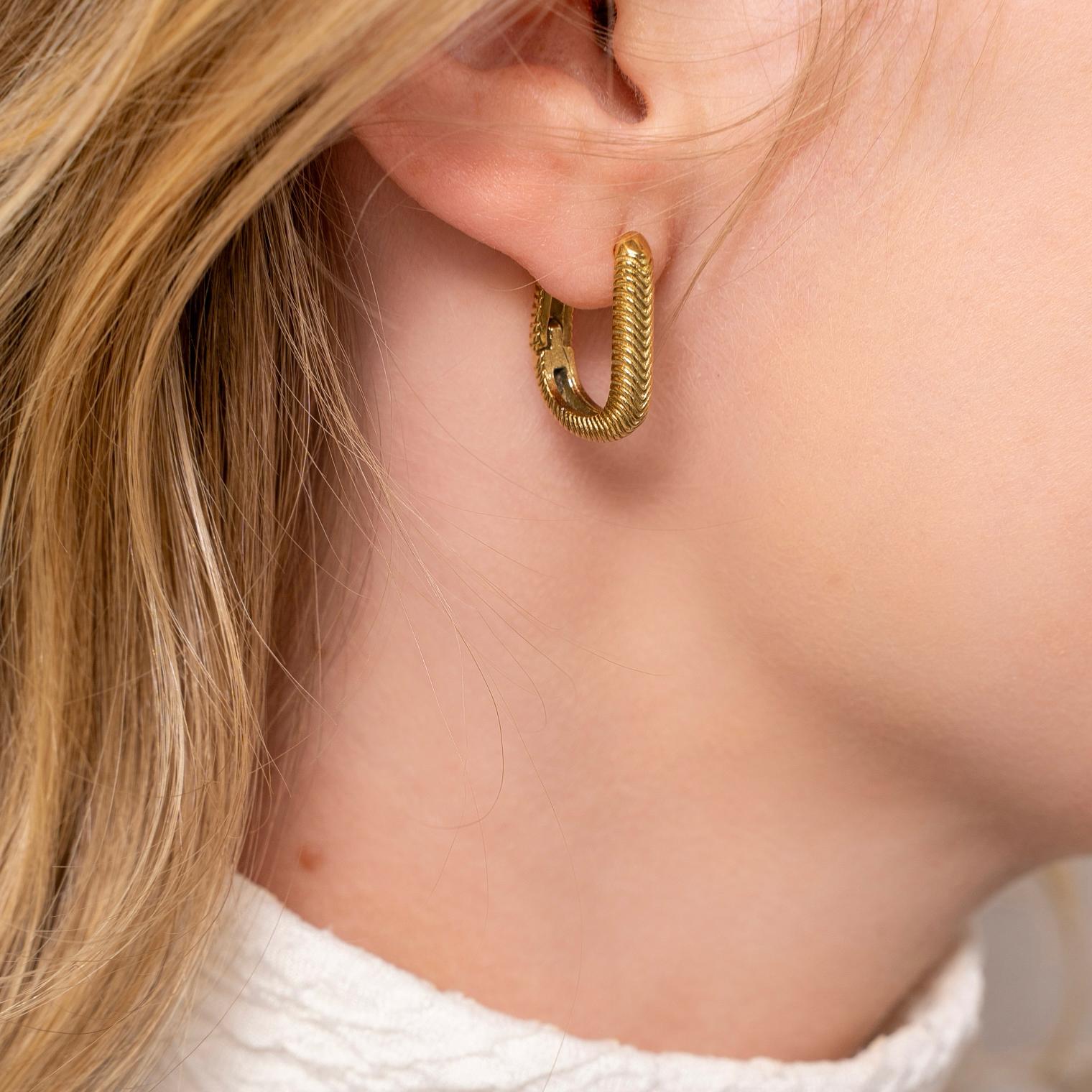 Oorringen ovaal pijltjes Oorringen ovaal pijltjes