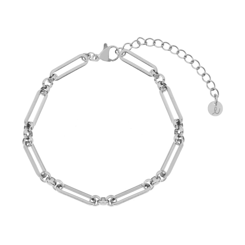 Armband basic rondjes en staafjes zilver Armband basic rondjes en staafjes zilver