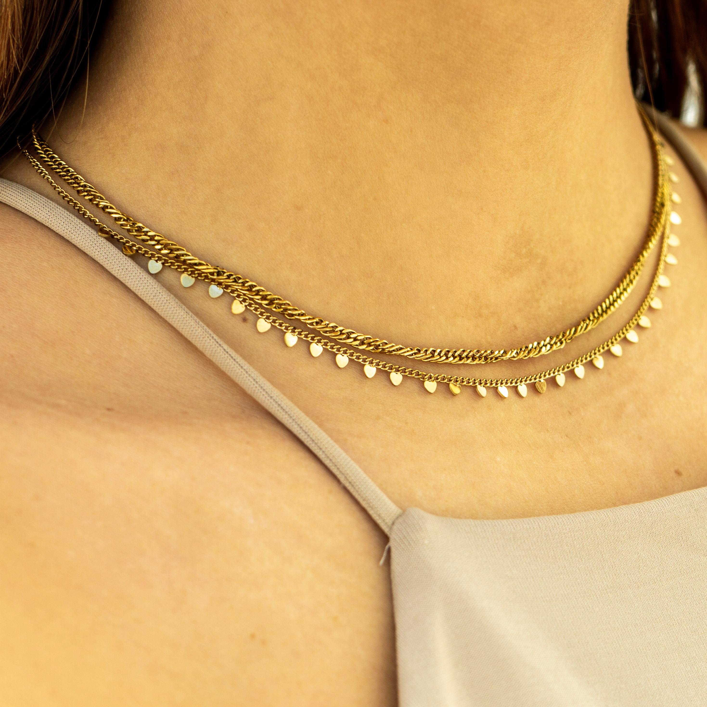 Ketting kleine hartjes Ketting kleine hartjes