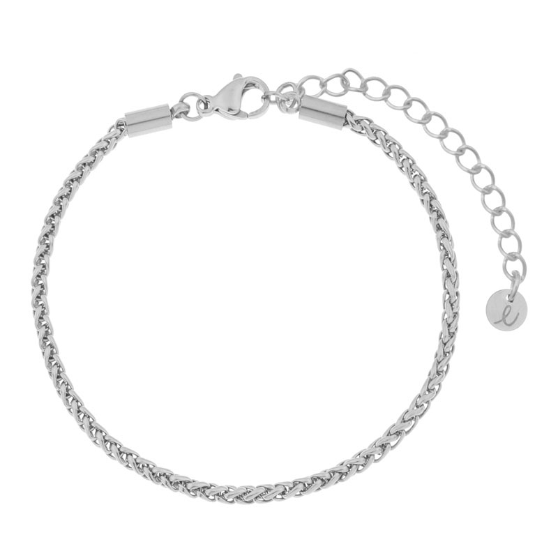 Bracelet basic round silver
