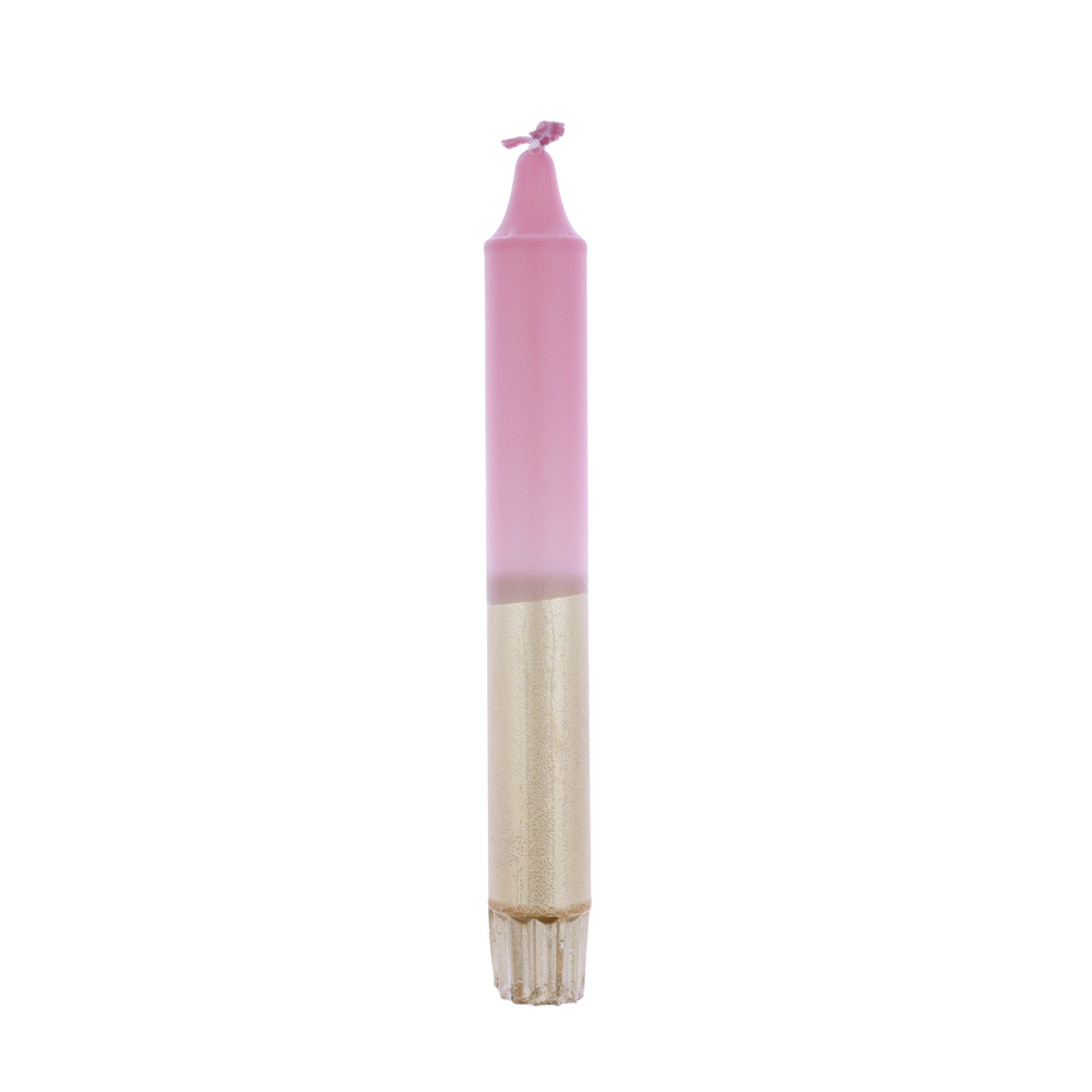 Dip dye dinner candle light pink champagne