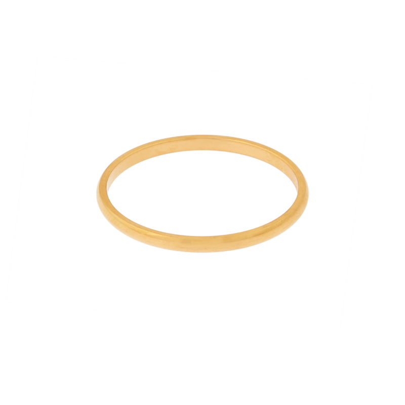 Ring basic rond smal goud