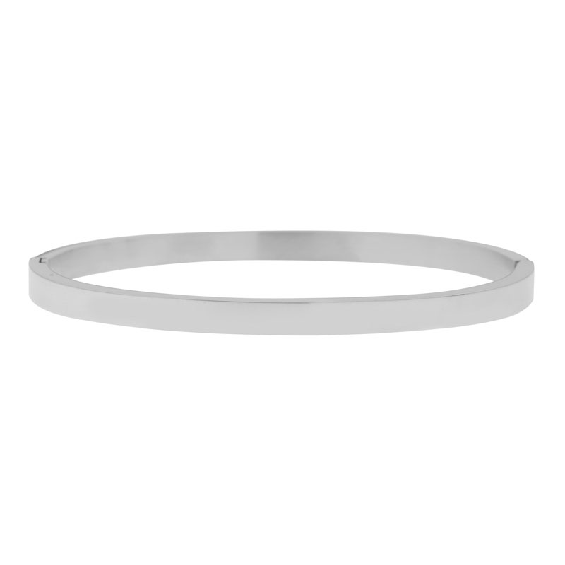 Bangle armband effen zilver Bangle armband effen zilver