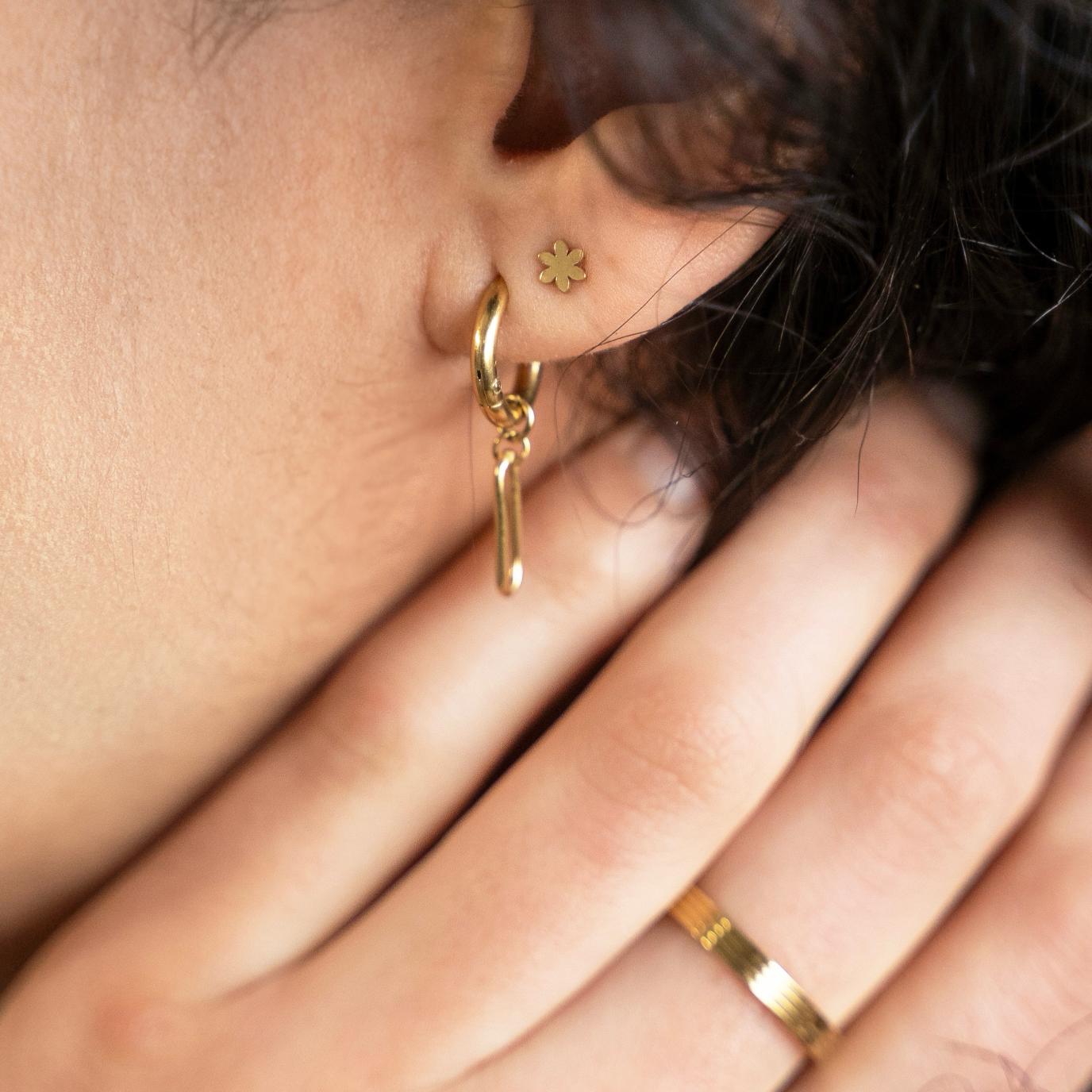 Stud oorknopjes bloem Stud oorknopjes bloem