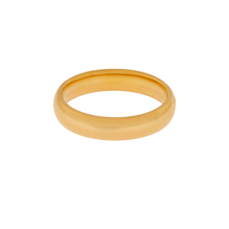 Ring basic round large gold