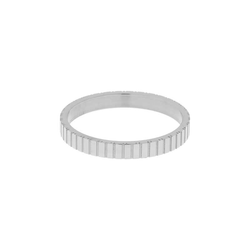 Ring minimalistische streepjes zilver