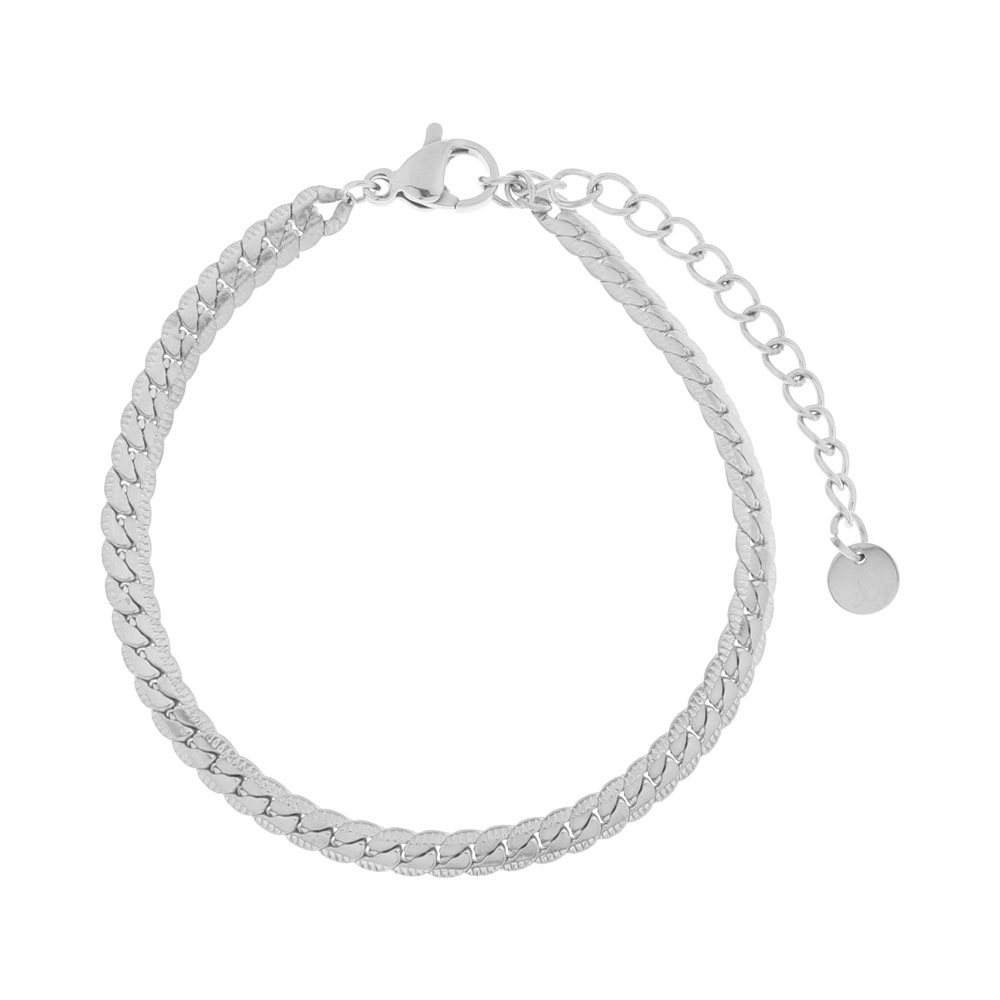 Bracelet basic bold chain silver