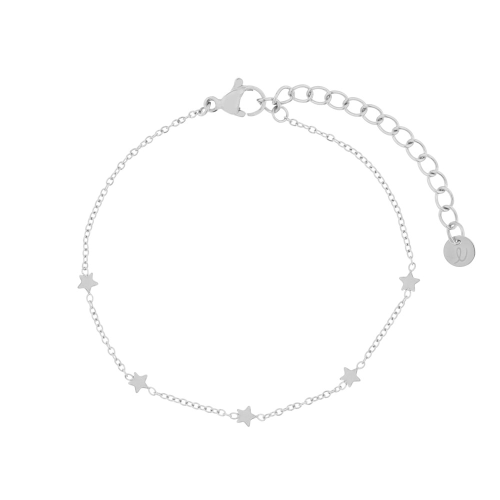 Armband mini sterretjes zilver