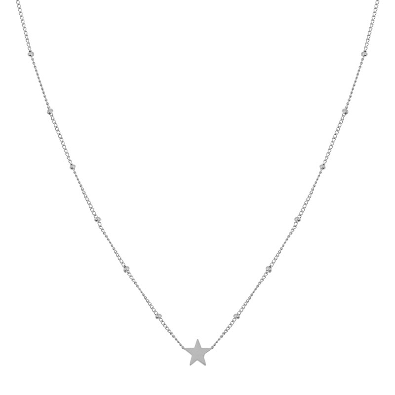 Necklace share star silver