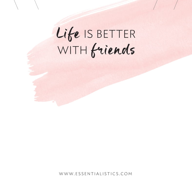 Ketting kaartje - Life is better with friends Ketting kaartje - Life is better with friends