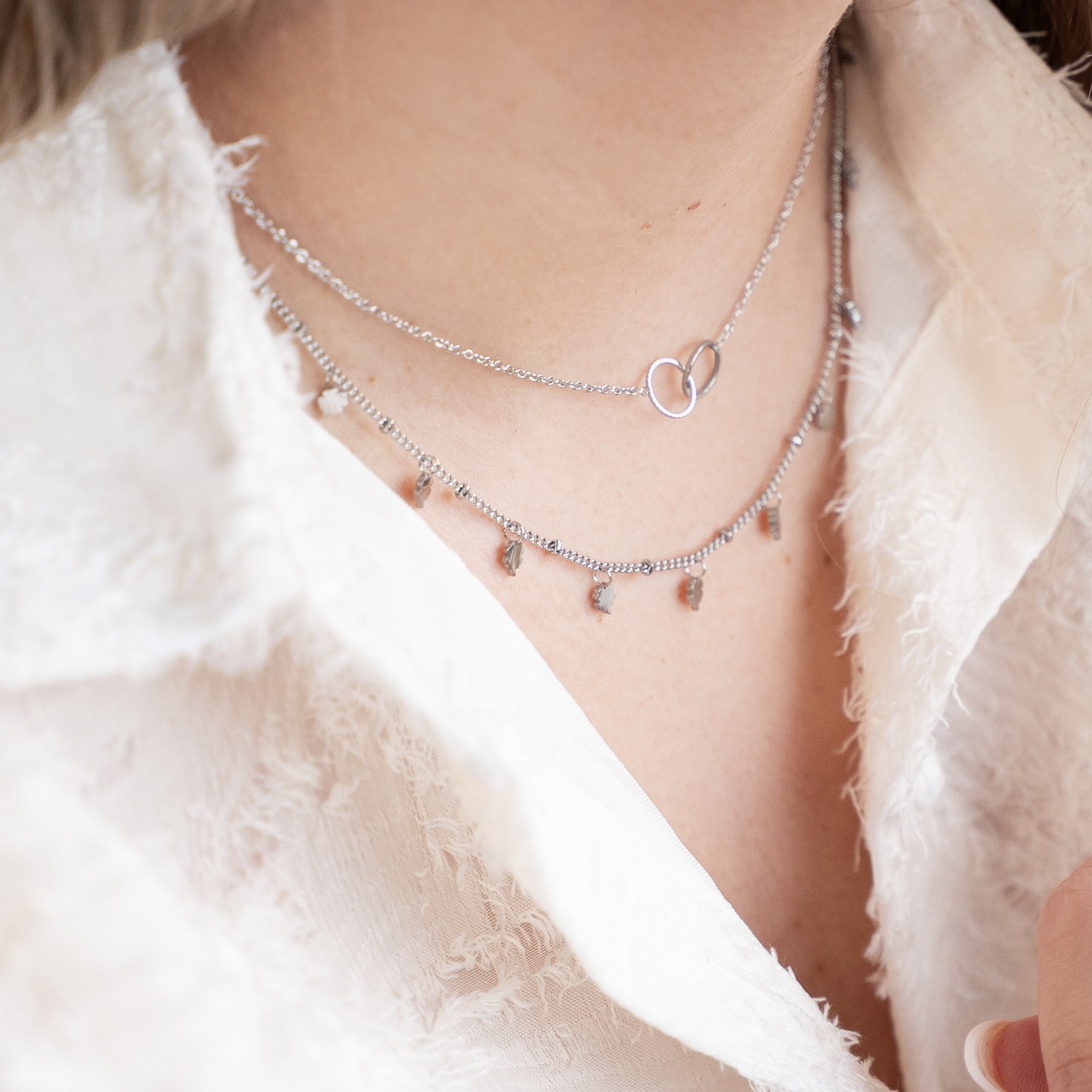Necklace full of clovers