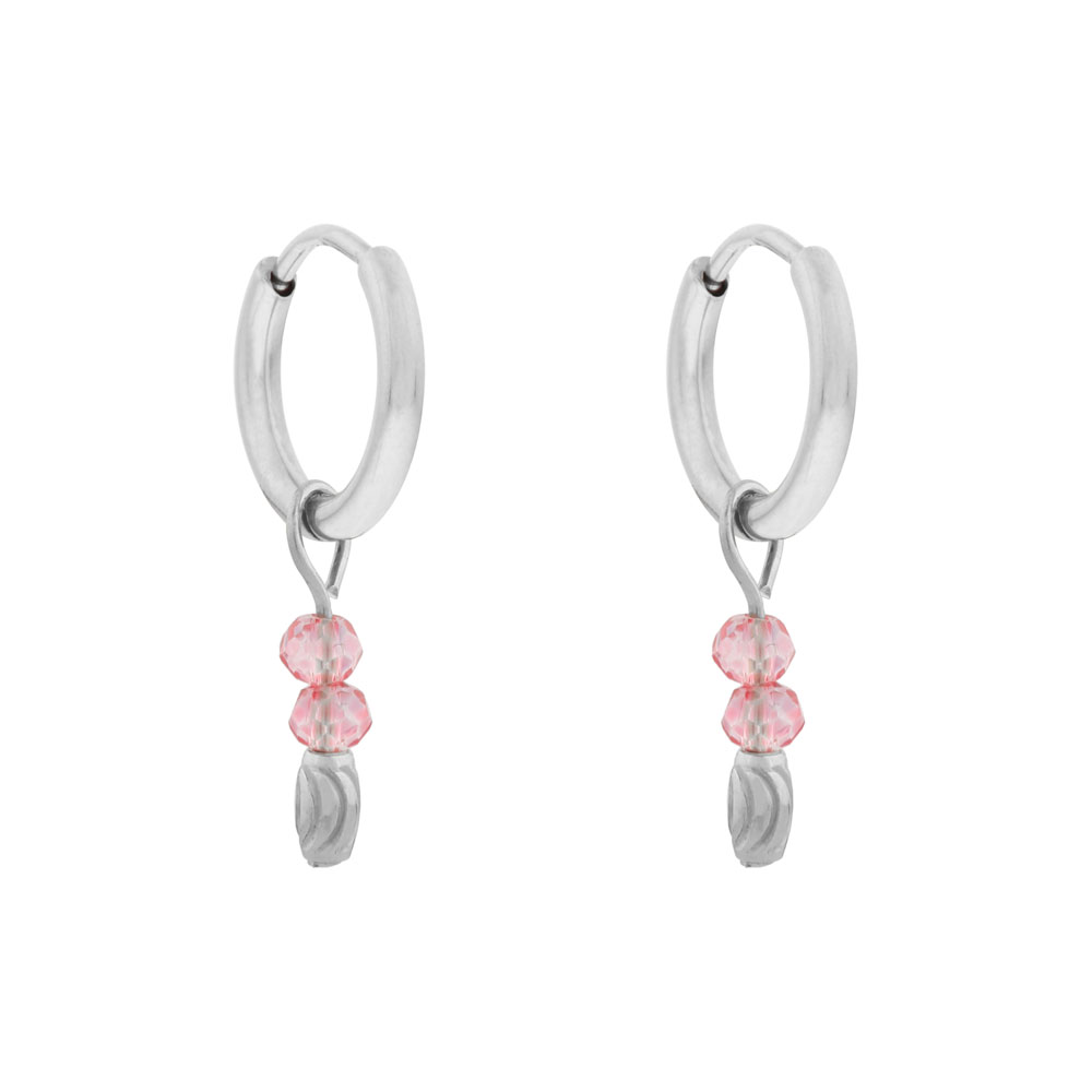 Earrings fine blossom silver