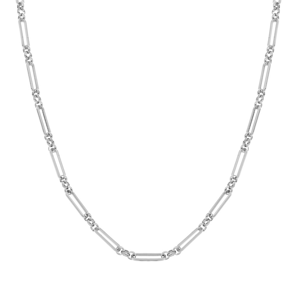 Necklace basic rounds and bars silver