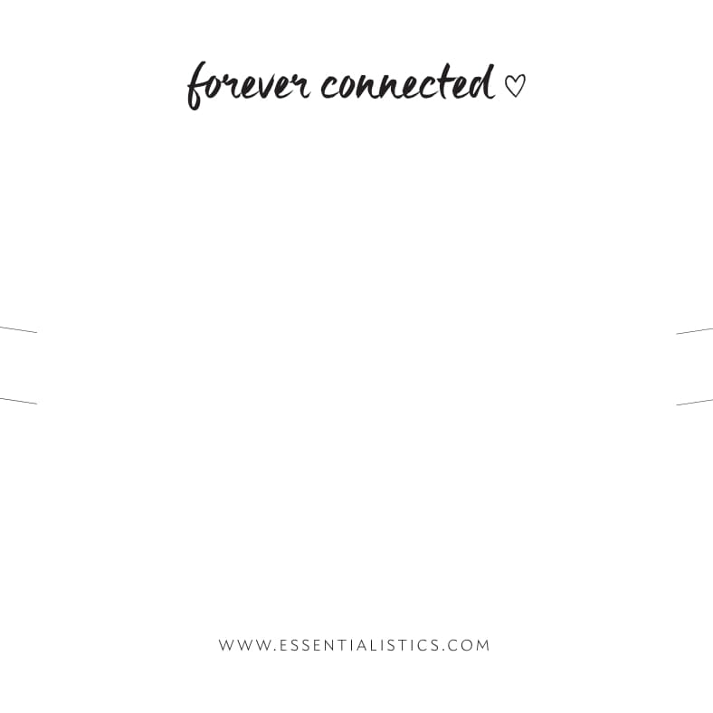 Bracelet card - Forever connected