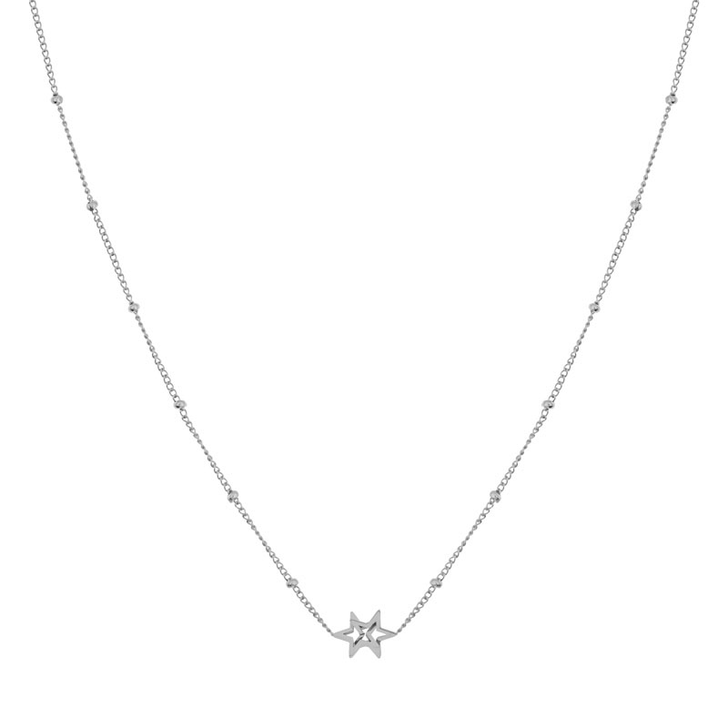 Necklace share stars silver