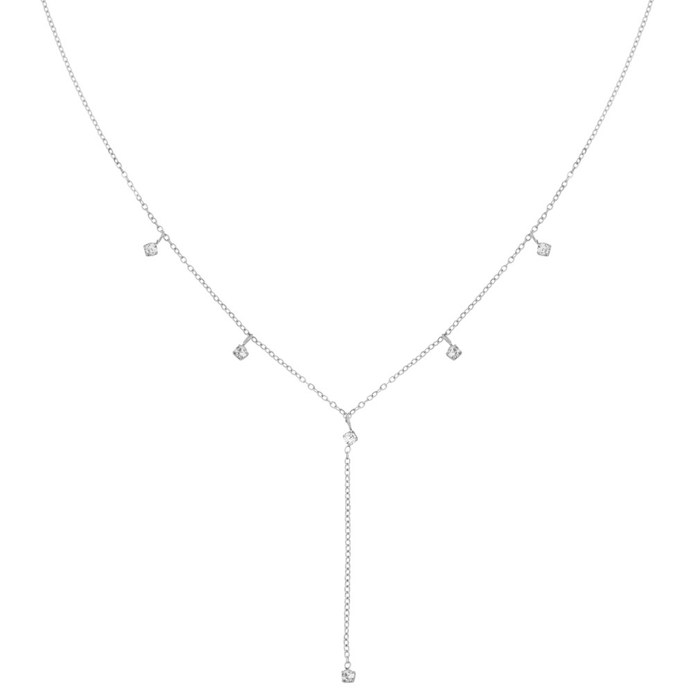 Ketting met steentjes zilver Ketting met steentjes zilver