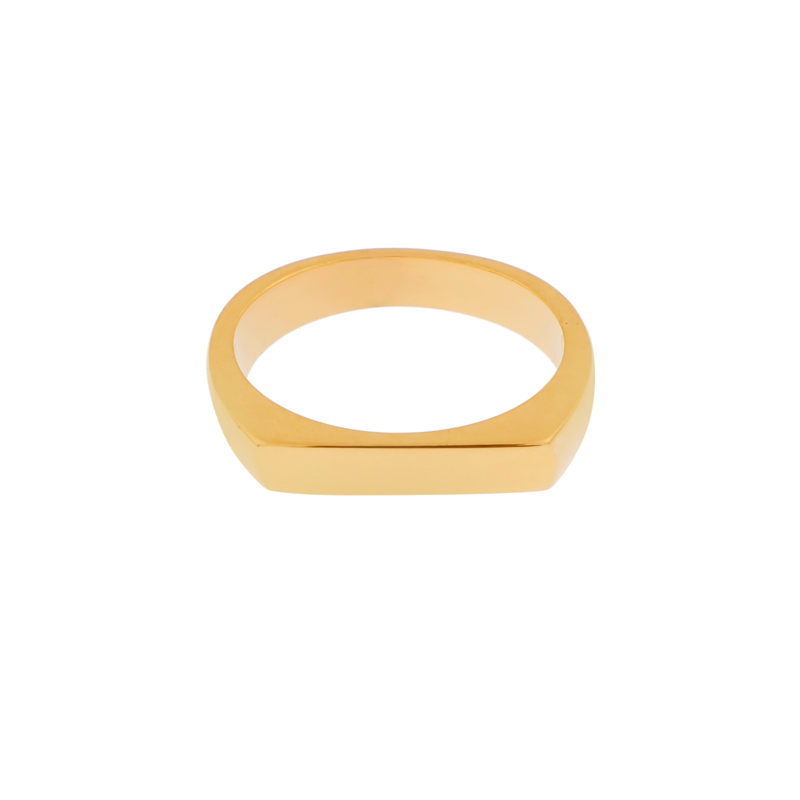 Ring statement bar gold