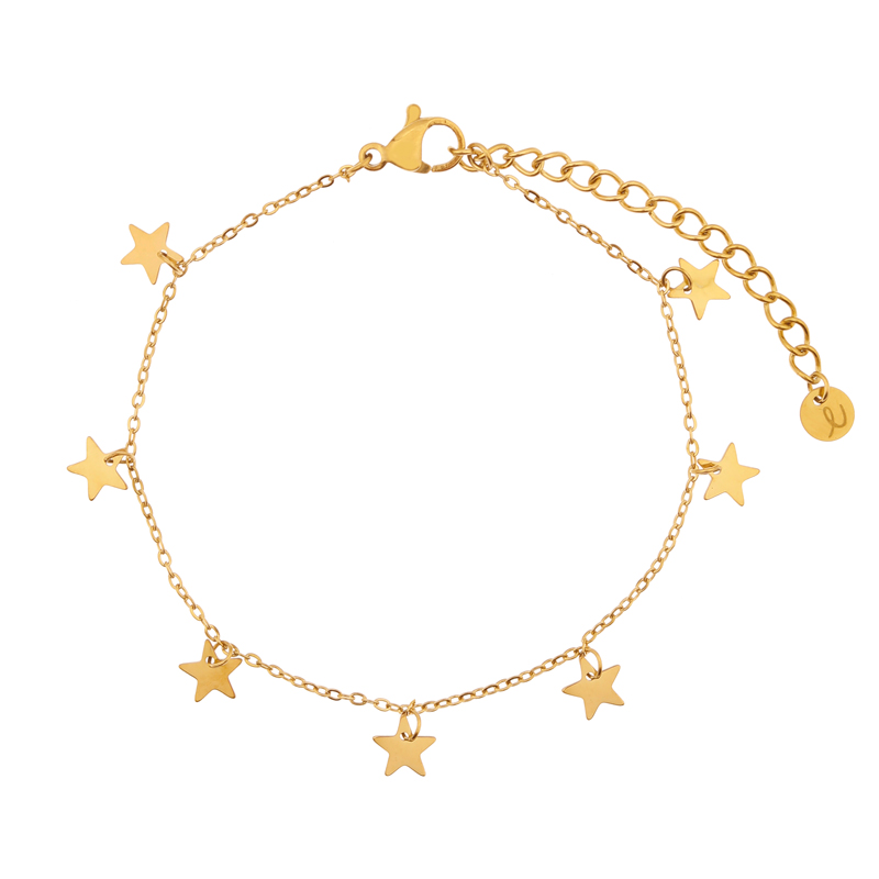 Anklet a lot of stars gold
