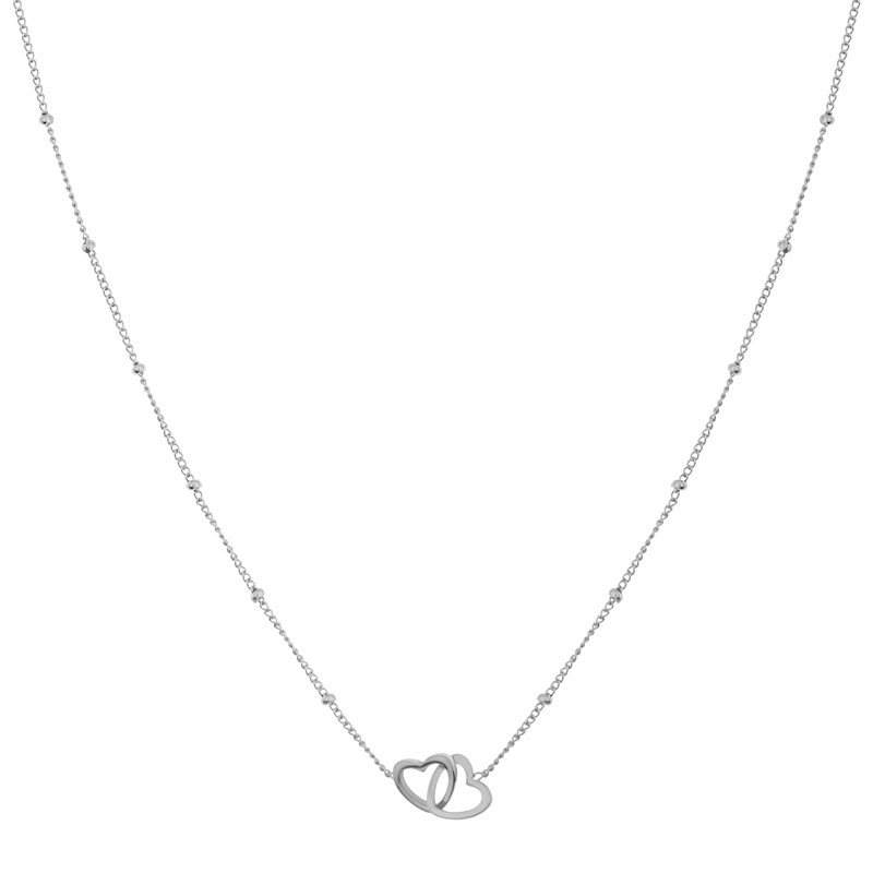 Necklace share hearts silver