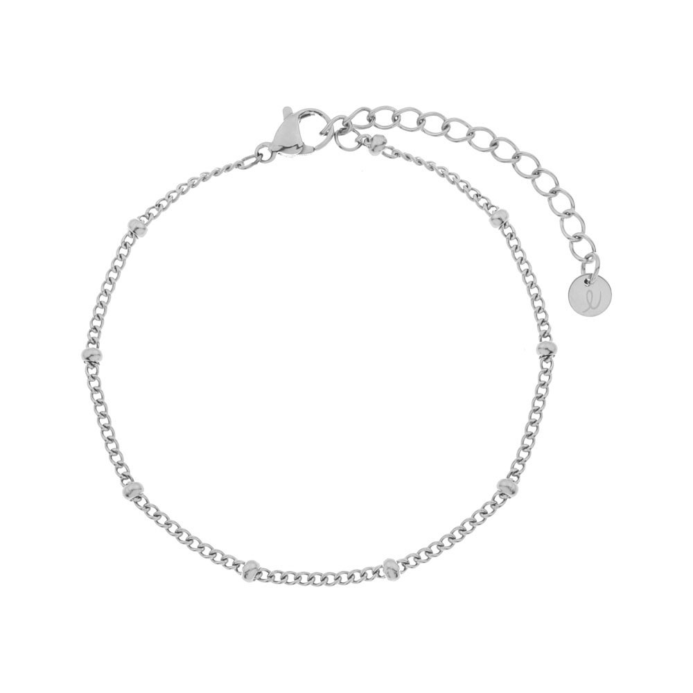 Bracelet basic dots silver