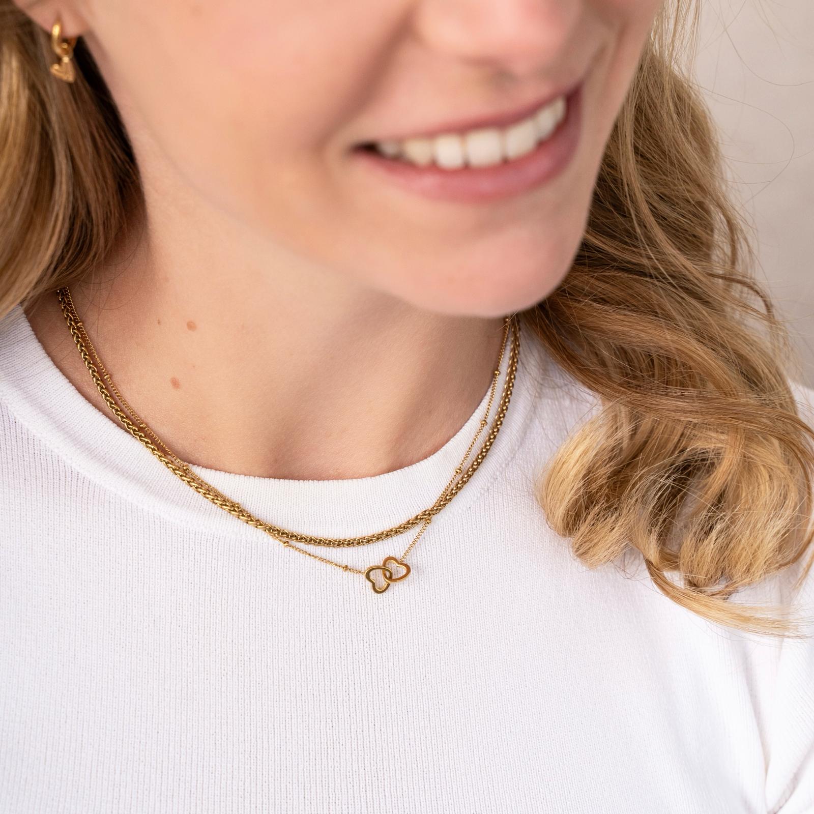 Ketting om te delen hartjes Ketting om te delen hartjes