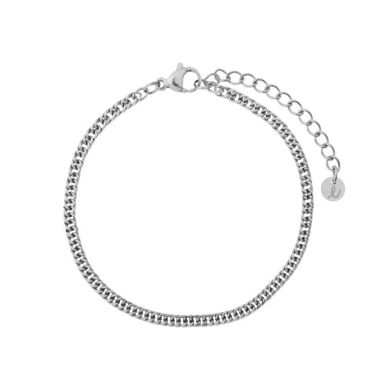 Armband basic fijne schakel zilver Armband basic fijne schakel zilver
