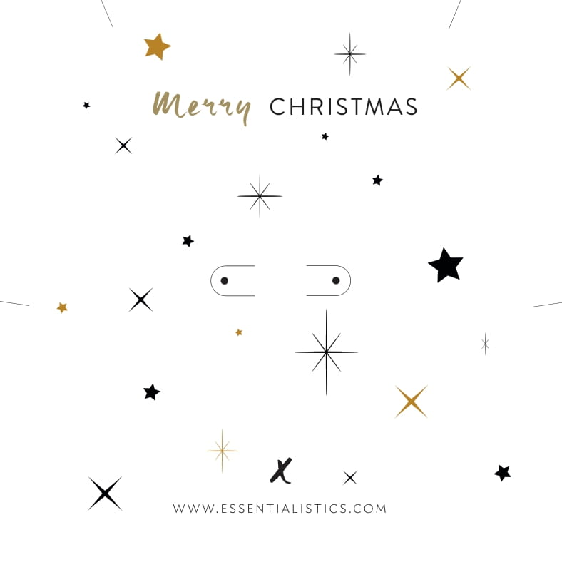 Jewellery card - Merry Christmas with stars
