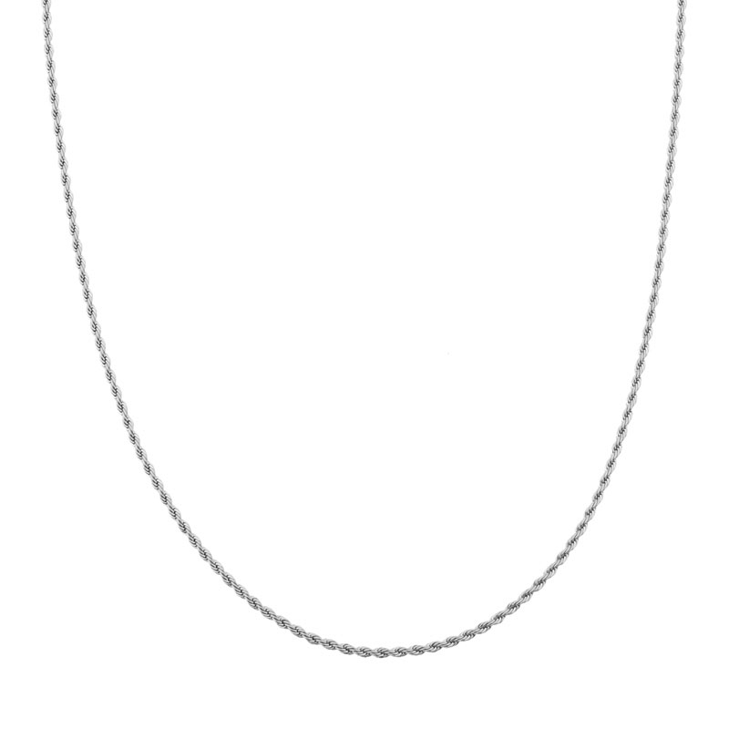 Necklace basic twisted silver