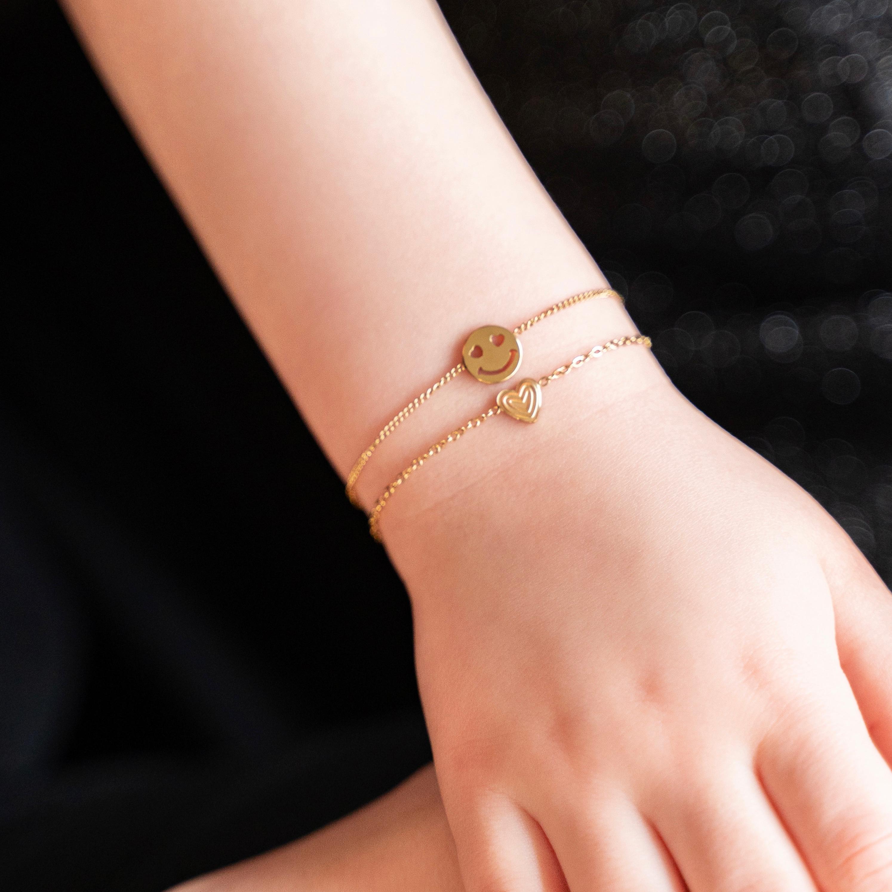 Bracelet cute heart in heart
