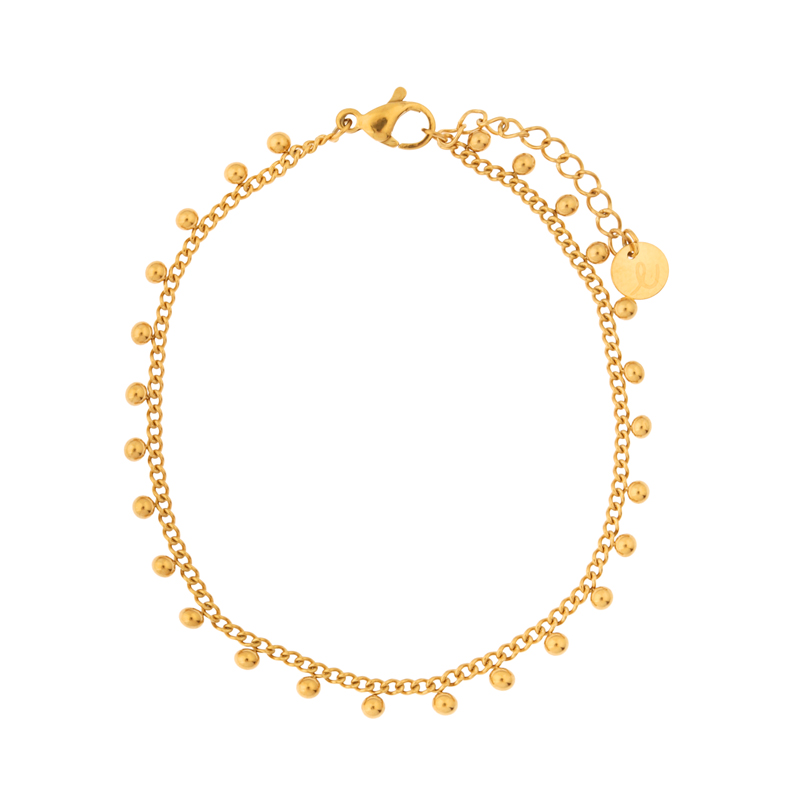 Bracelet tiny dots gold
