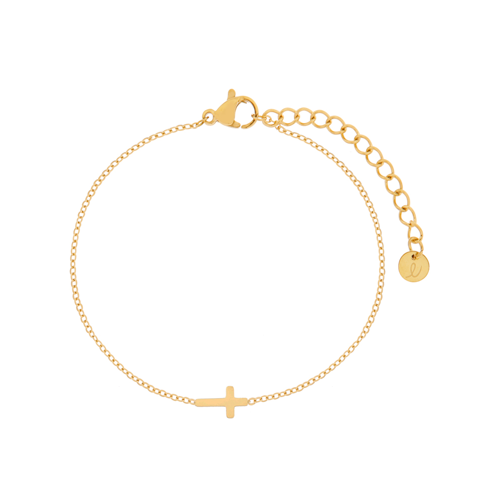 Bracelet charm cross gold Bracelet charm cross gold