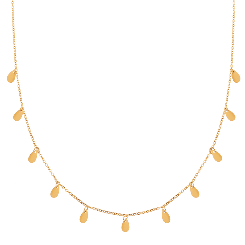Necklace a lot of drops gold Necklace a lot of drops gold