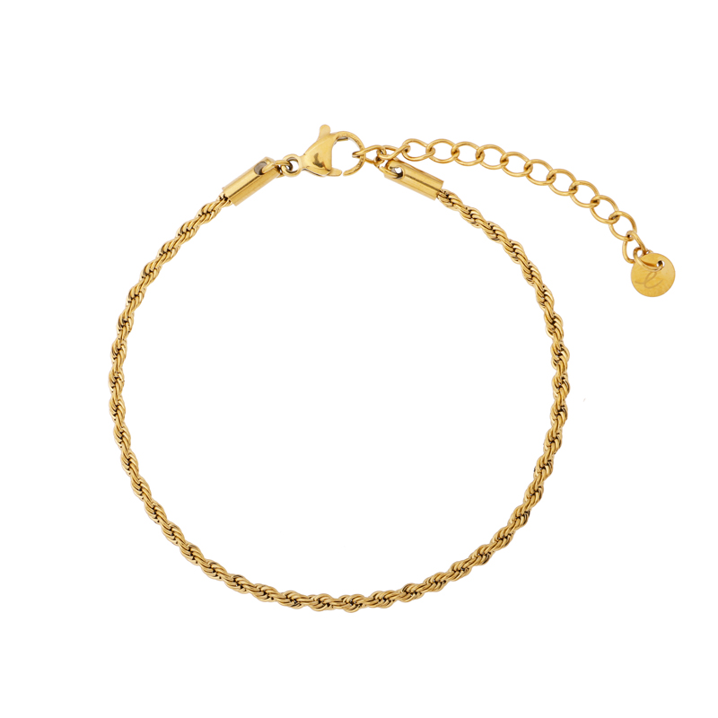 Armband basic gedraaid goud Armband basic gedraaid goud