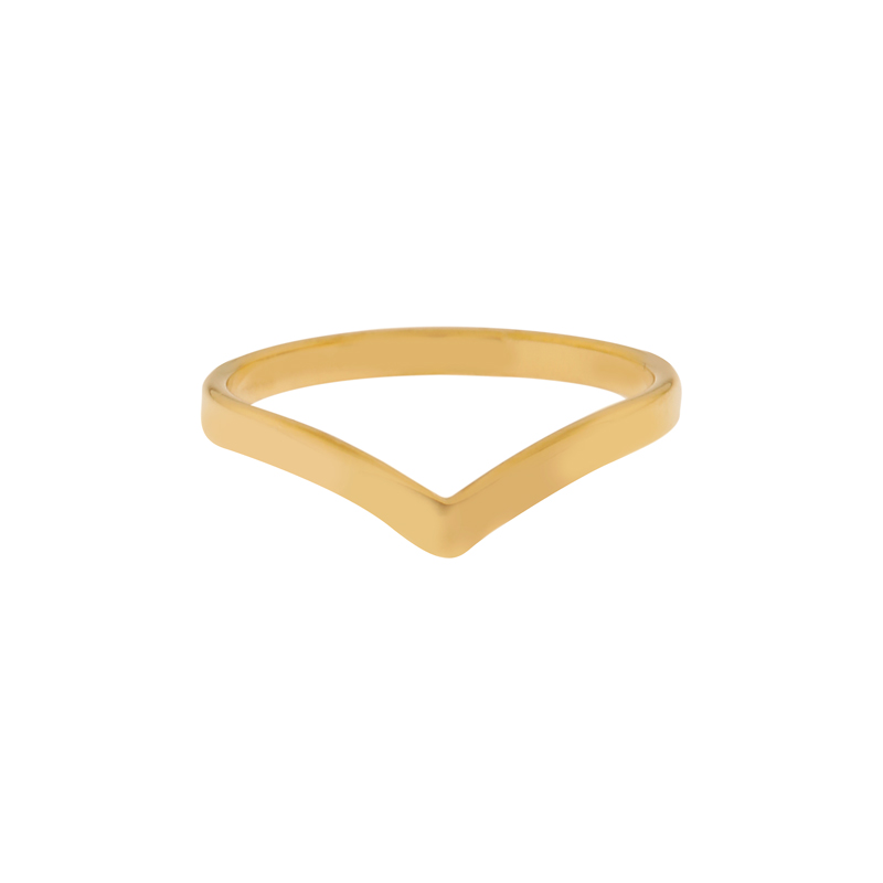 Ring basic V smal goud Ring basic V smal goud