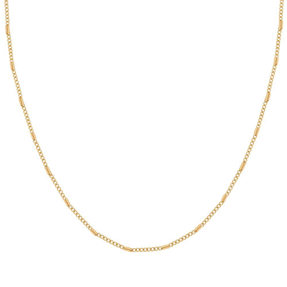 Necklace basic staafjes goud