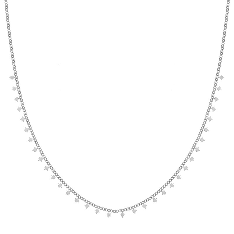 Necklace tiny northstars silver