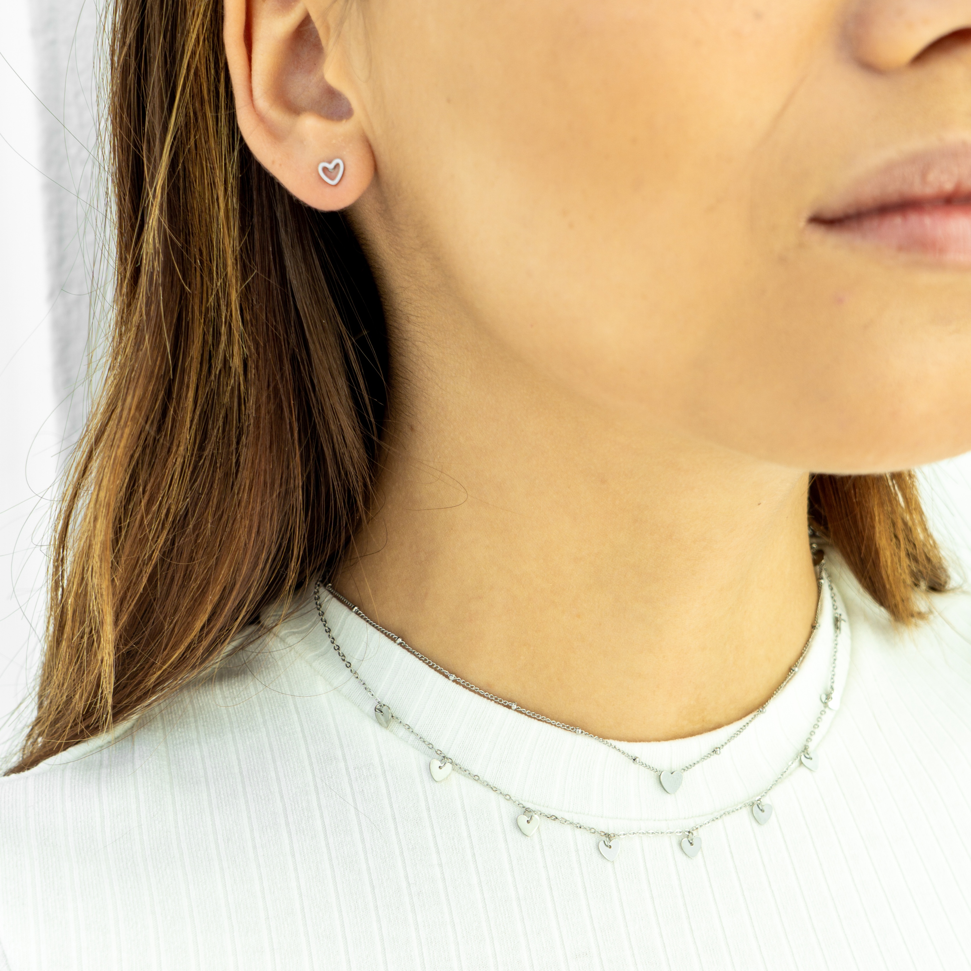 Ketting met een boel hartjes Ketting met een boel hartjes