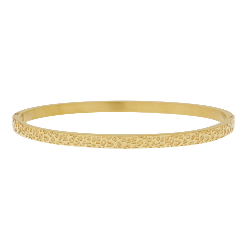 Bangle bracelet leopard