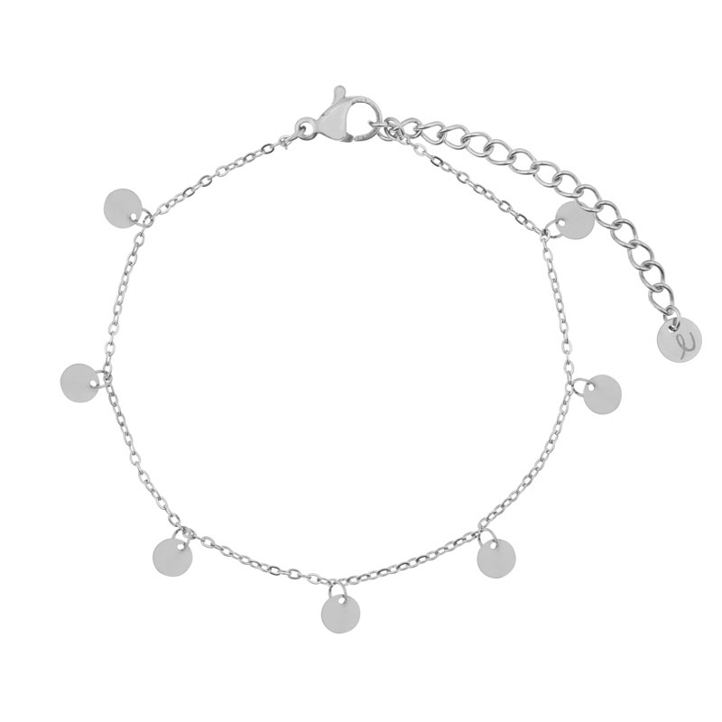 Anklet a lot of coins silver