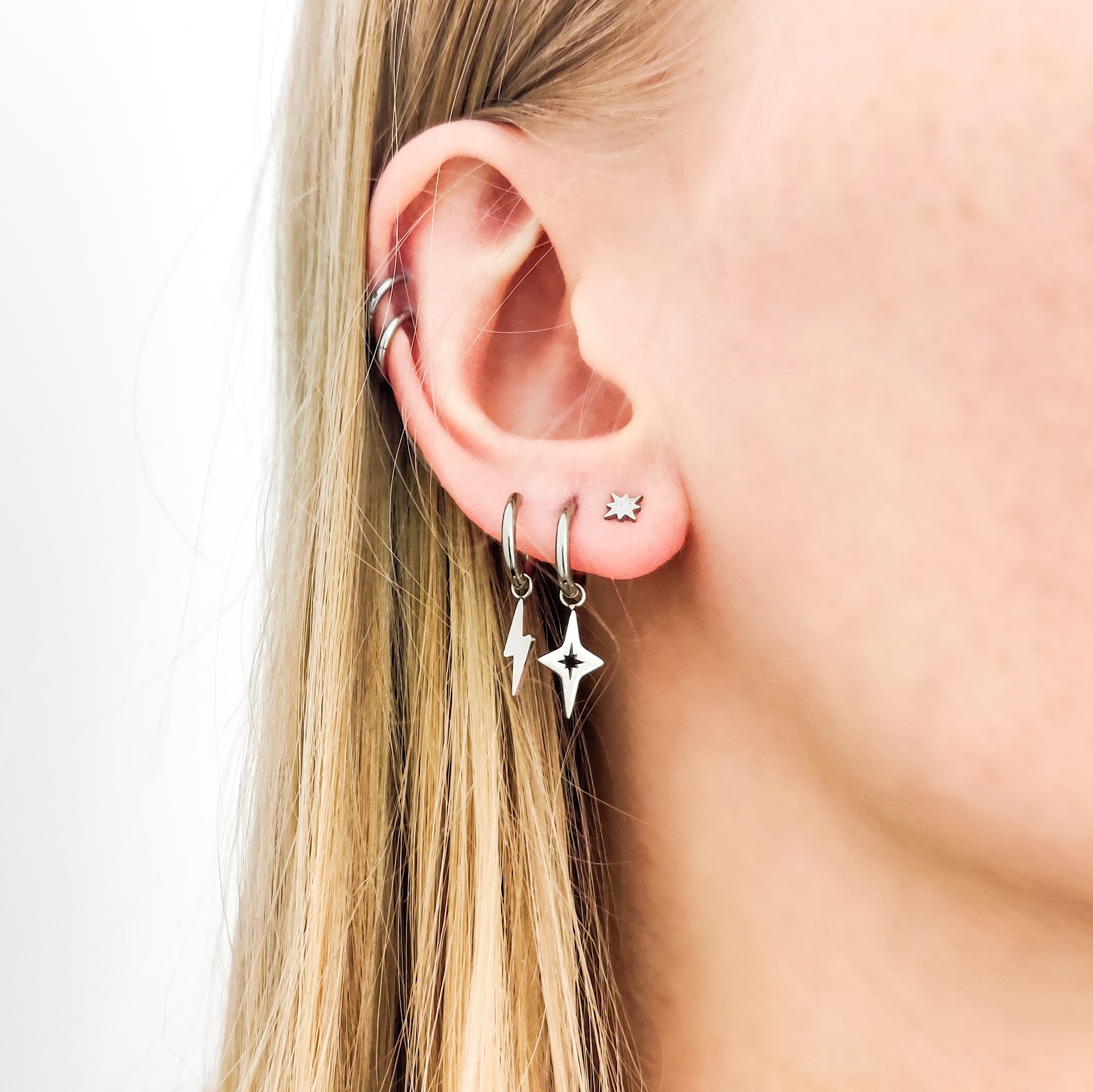 Stud earrings northstar
