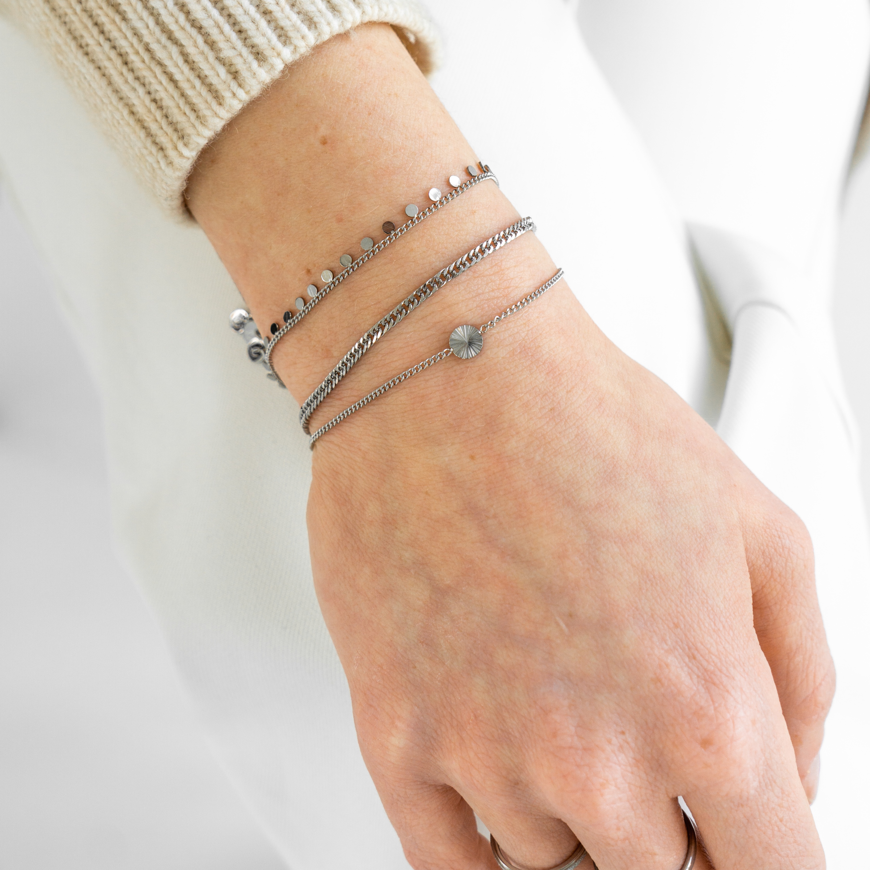 Armband basic fijne schakel Armband basic fijne schakel