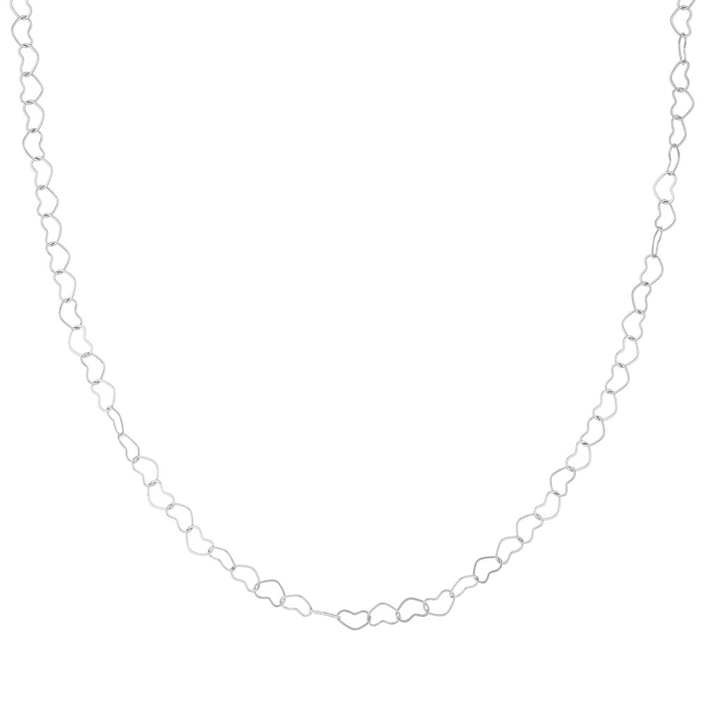 Ketting verbonden open hartjes