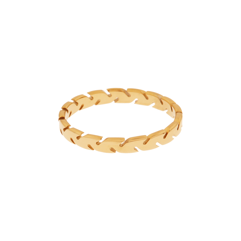 Ring minimalistische uitgesneden aan de zijkant goud Ring minimalistische uitgesneden aan de zijkant goud