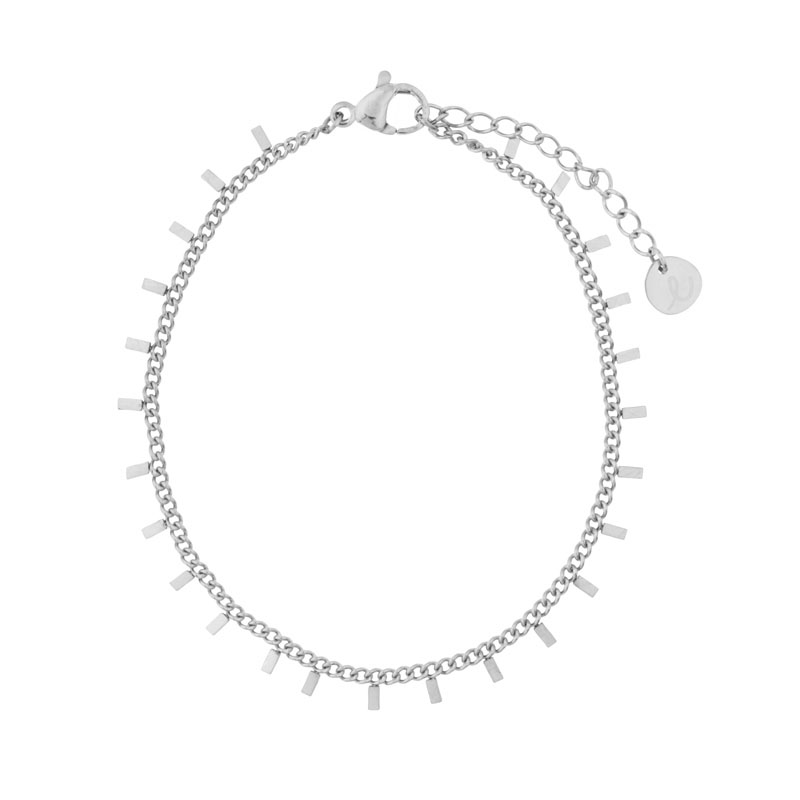 Bracelet tiny bars silver
