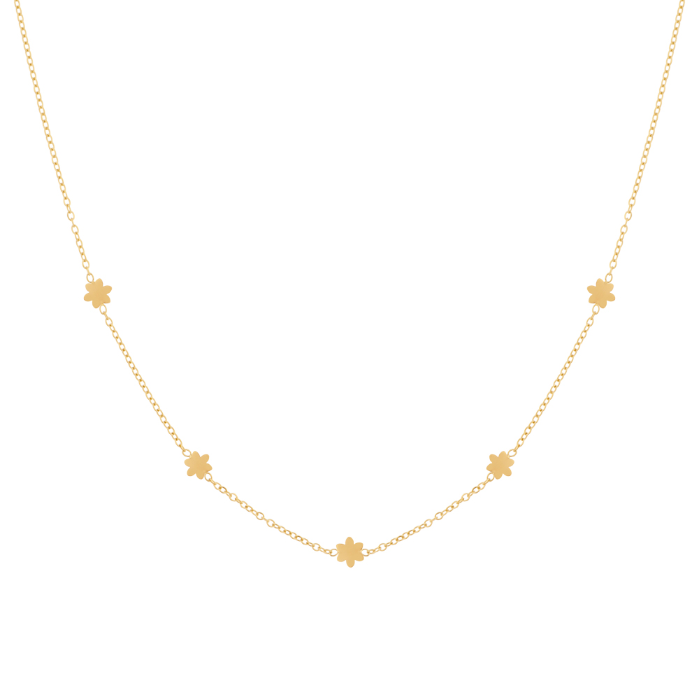 Ketting bedel bloemen Ketting bedel bloemen