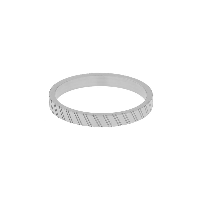 Ring minimalistische schuine streepjes zilver Ring minimalistische schuine streepjes zilver